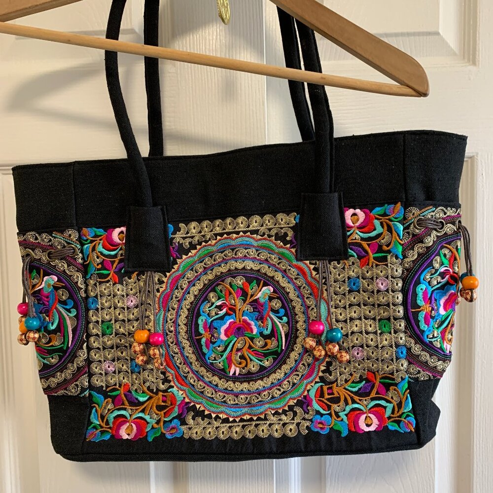 Embroidered Tote Bag
